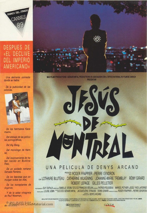 J&eacute;sus de Montr&eacute;al - Spanish Movie Poster