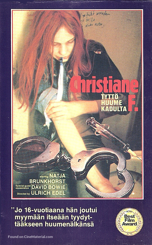 Christiane F. - Wir Kinder vom Bahnhof Zoo - Finnish VHS movie cover