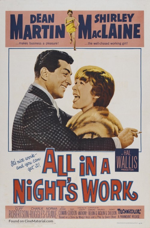 All in a Night&#039;s Work - Movie Poster