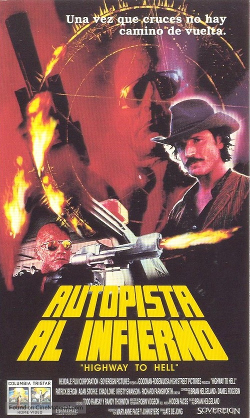 Highway to Hell - Spanish VHS movie cover