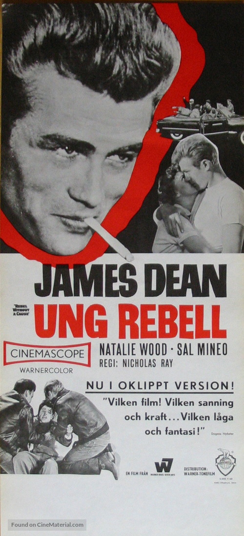 Rebel Without a Cause - Swedish Movie Poster