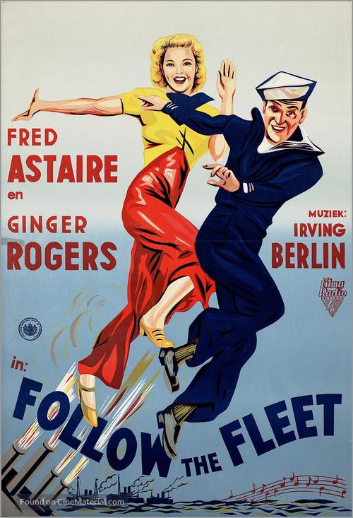 Follow the Fleet - Dutch Movie Poster