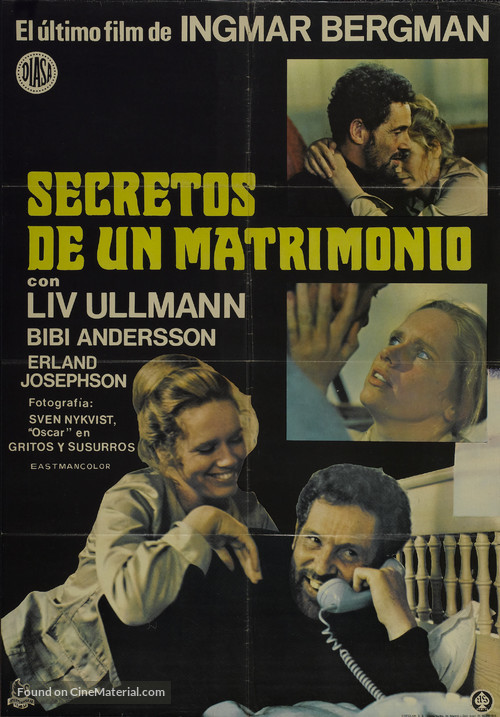 Scener ur ett &auml;ktenskap - Spanish Movie Poster