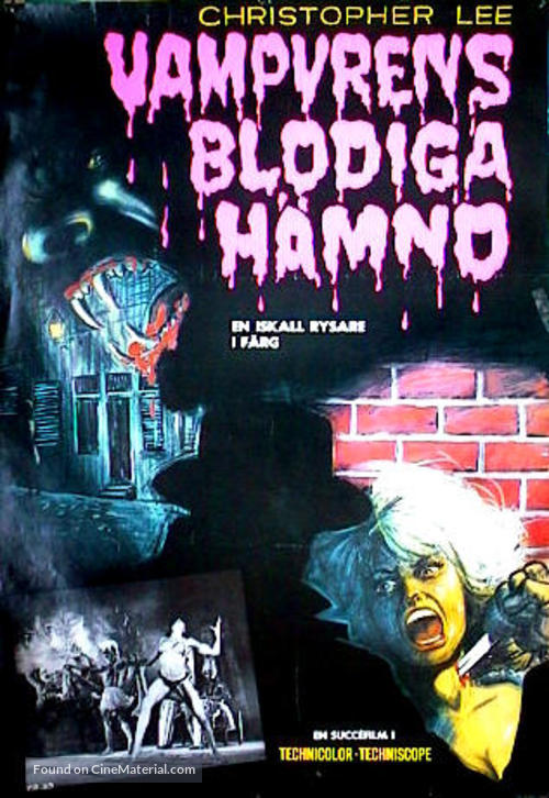 Theatre of Death - Swedish Movie Poster