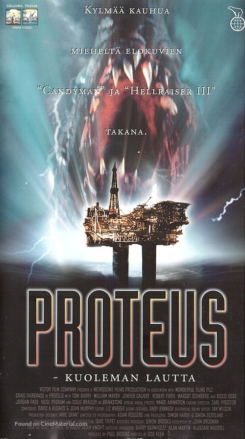 Proteus - Finnish VHS movie cover