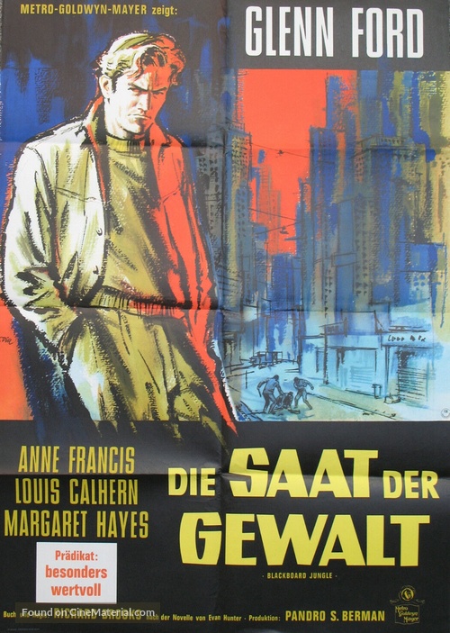 Blackboard Jungle - German Movie Poster