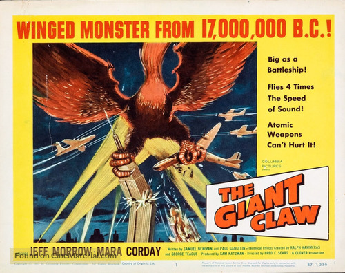 The Giant Claw - Movie Poster