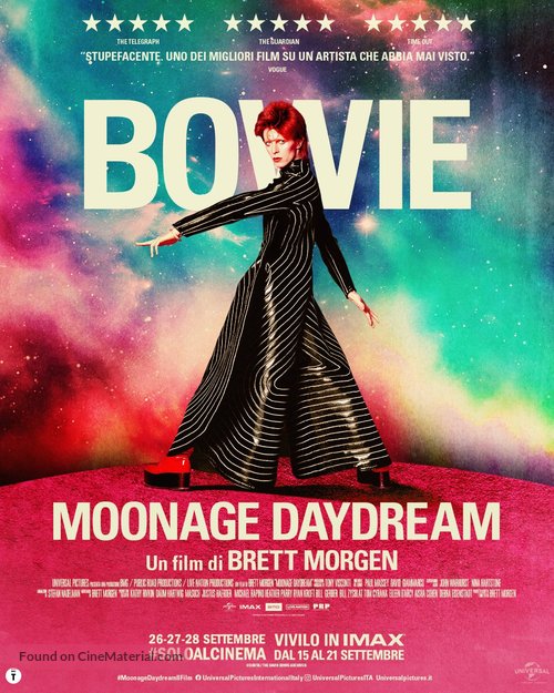 Moonage Daydream - Italian Movie Poster