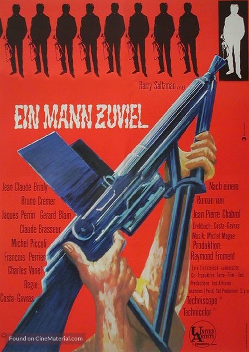 Un homme de trop - German Movie Poster