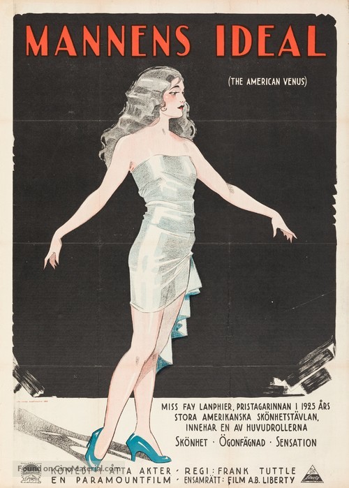 The American Venus - Swedish Movie Poster