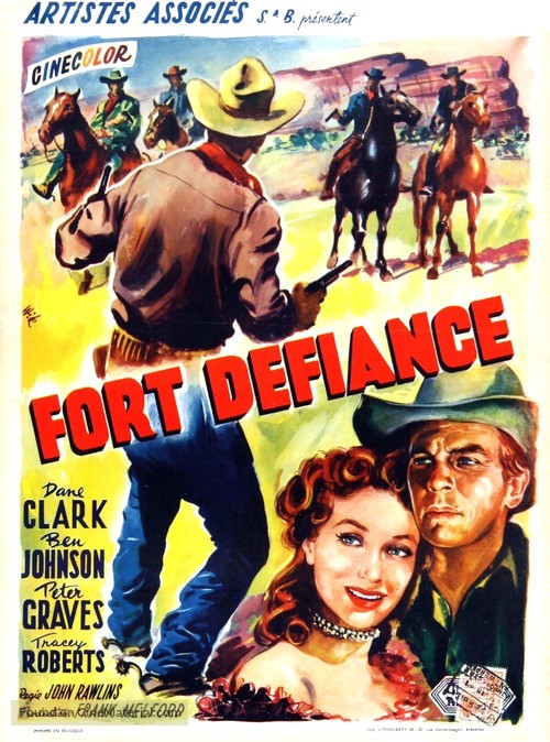Fort Defiance - Belgian Movie Poster
