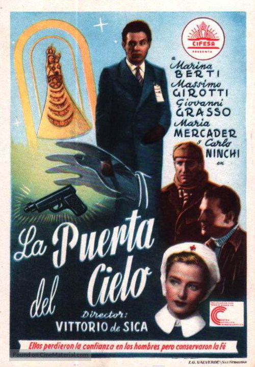 La porta del cielo - Spanish Movie Poster