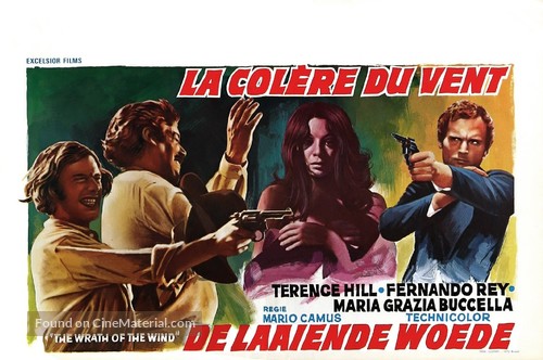 La collera del vento - Belgian Movie Poster