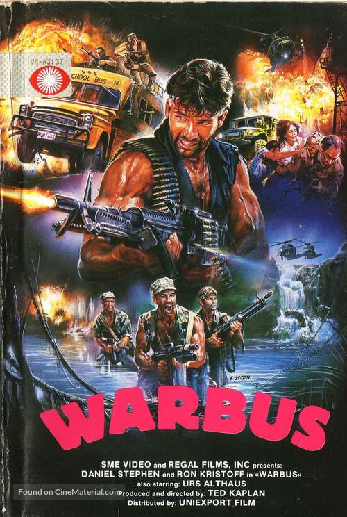 Warbus - Danish VHS movie cover