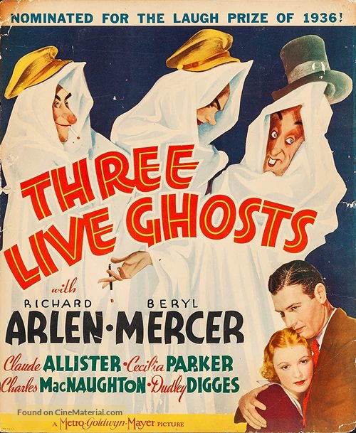 Three Live Ghosts - Movie Poster