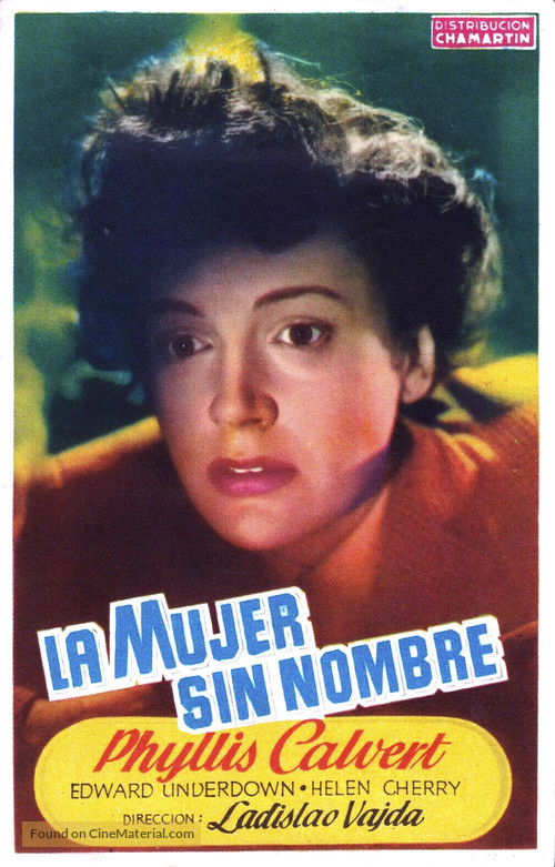 The Woman with No Name - Spanish Movie Poster