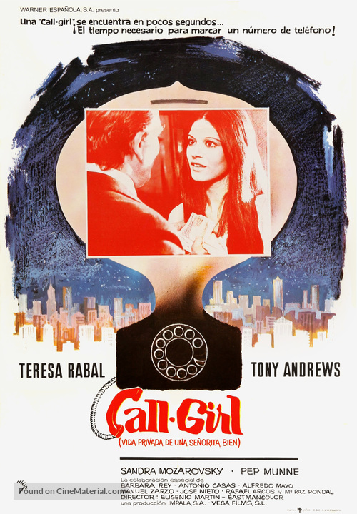 Call Girl (La vida privada de una se&ntilde;orita bien) - Spanish Movie Poster