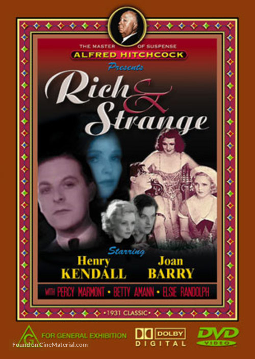 Rich and Strange - Australian DVD movie cover