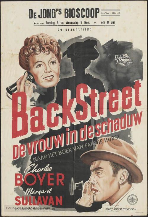Back Street - Dutch Movie Poster