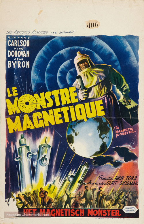 The Magnetic Monster - Belgian Movie Poster