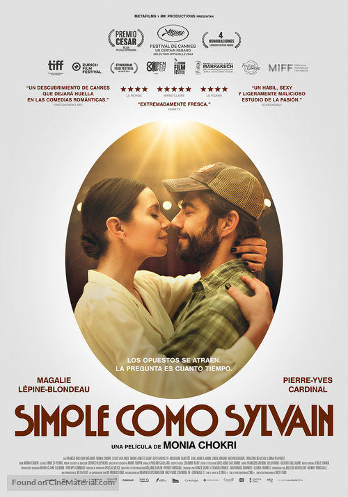 Simple comme Sylvain - Spanish Movie Poster