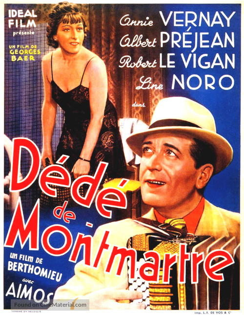 D&eacute;d&eacute; la musique - Belgian Movie Poster