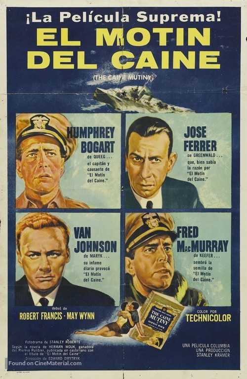 The Caine Mutiny - Spanish Movie Poster