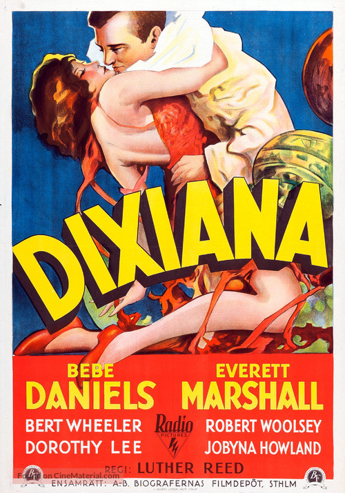 Dixiana - Swedish Movie Poster