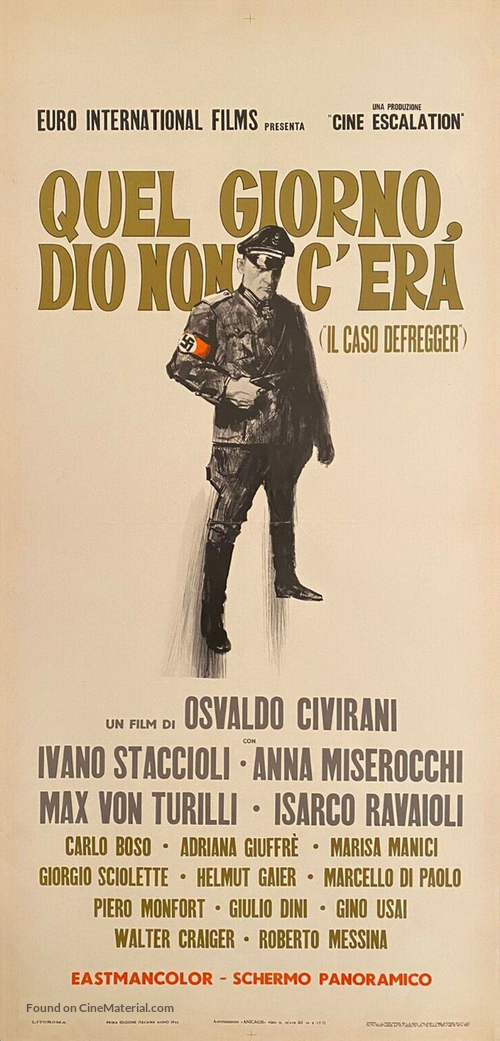 Quel giorno Dio non c&#039;era (Il caso Defregger) - Italian Movie Poster