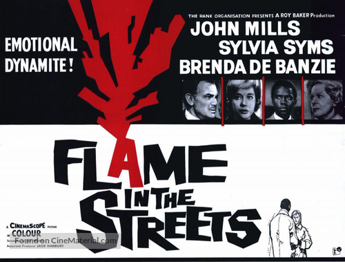 Flame in the Streets - British Movie Poster