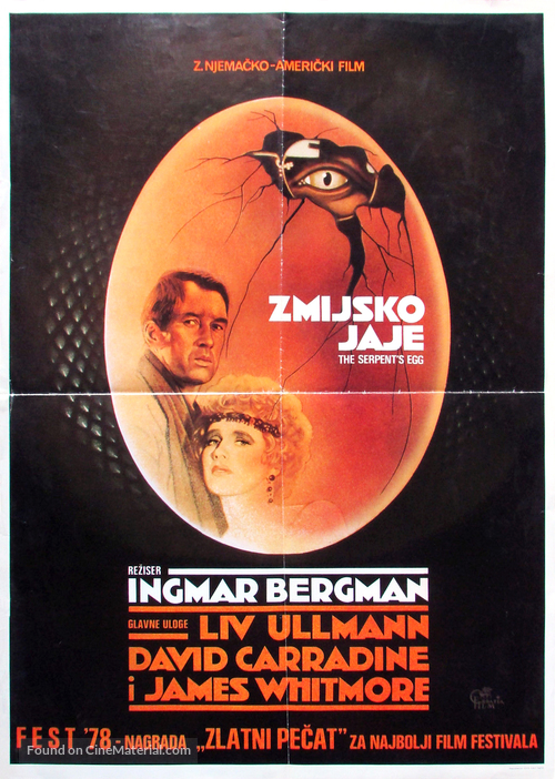 The Serpent&#039;s Egg - Yugoslav Movie Poster