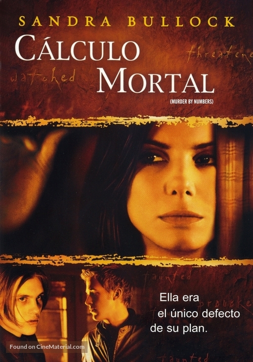 Murder by Numbers - Argentinian DVD movie cover