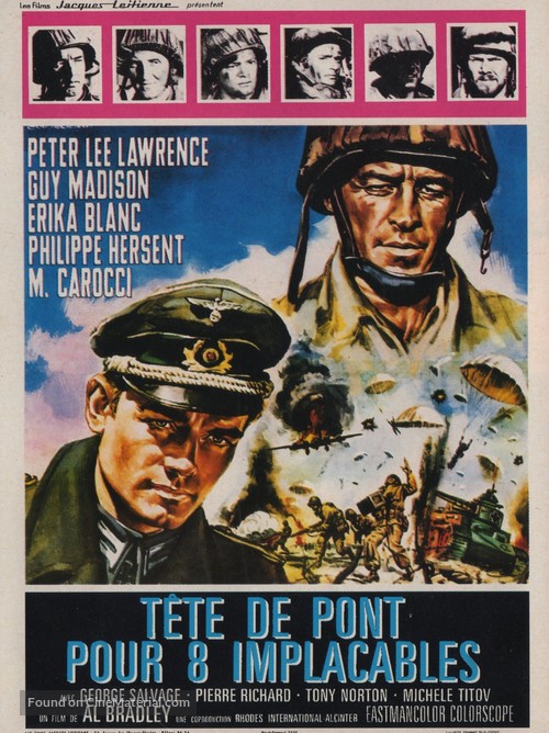 Testa di sbarco per otto implacabili - French Movie Poster