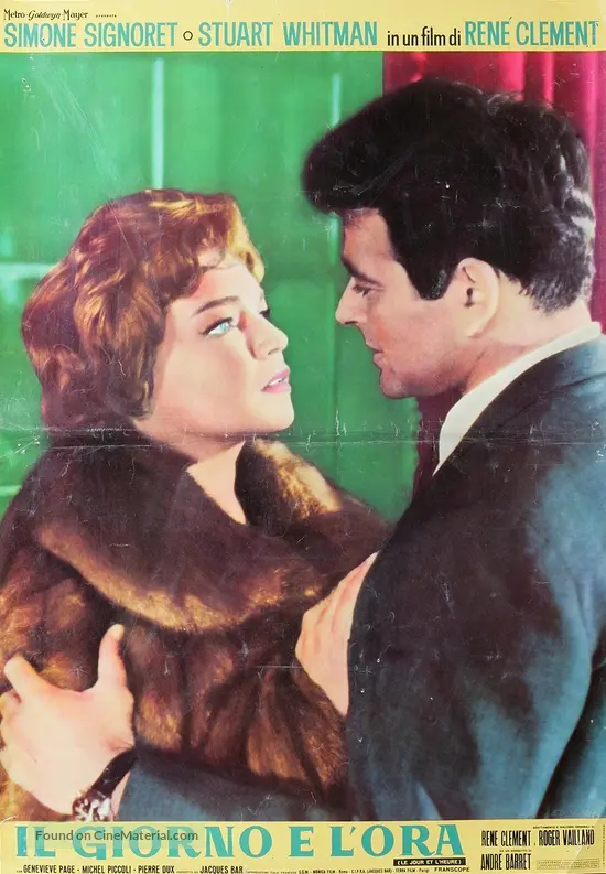 Le Jour Et L Heure 1963 Italian Movie Poster