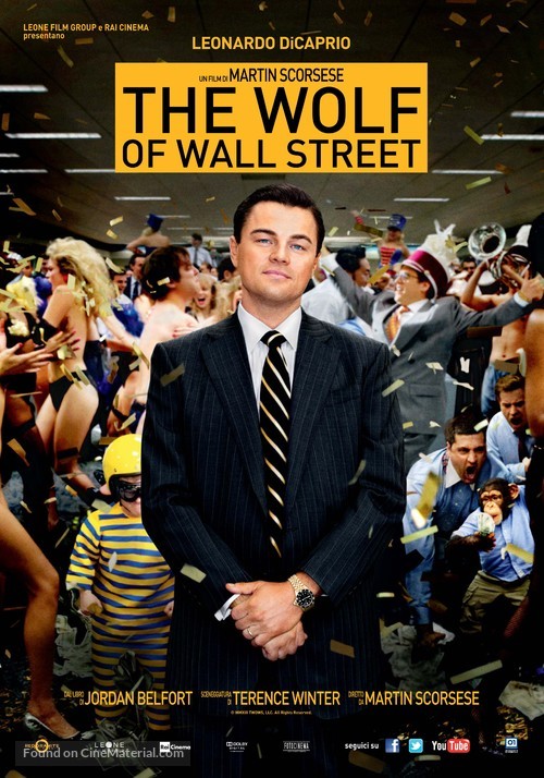 The Wolf of Wall Street - Italian Movie Poster