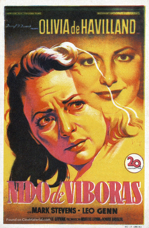 The Snake Pit - Spanish Movie Poster