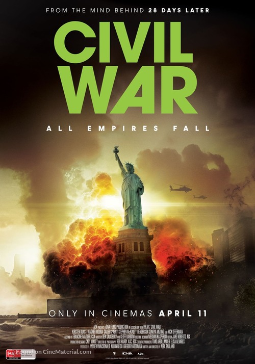 Civil War - British Movie Poster