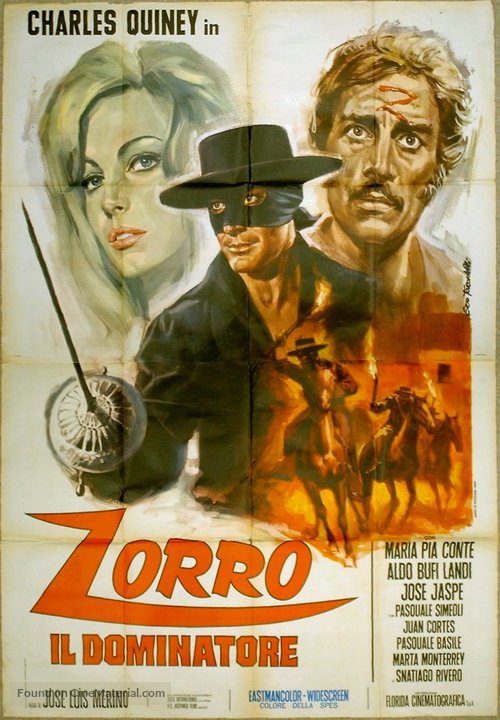 La &uacute;ltima aventura del Zorro - Italian Movie Poster