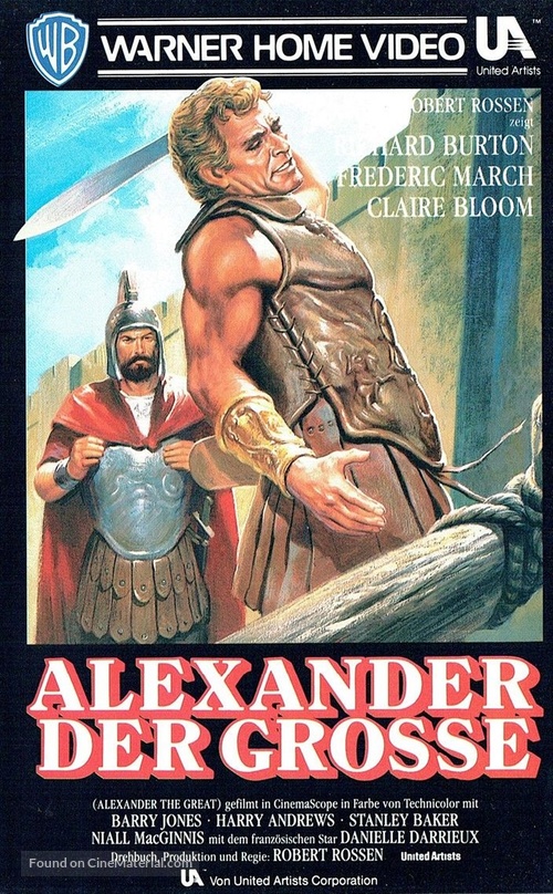 Alexander the Great - German VHS movie cover