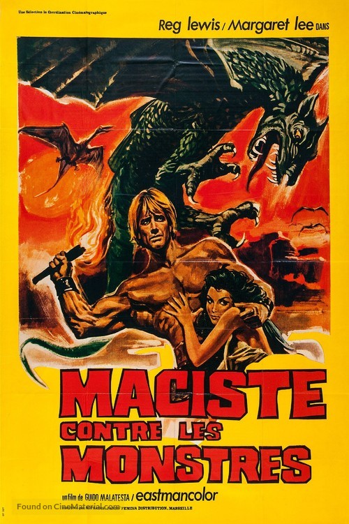 Maciste contro i mostri - French Movie Poster