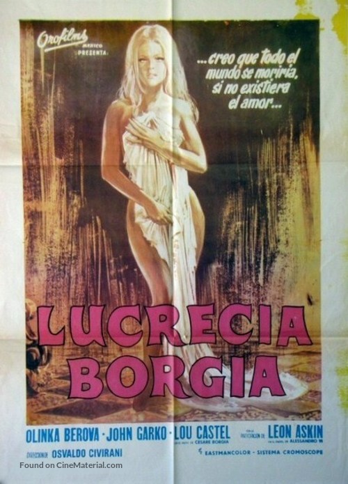 Lucrezia Borgia, l&#039;amante del diavolo - Spanish Movie Poster