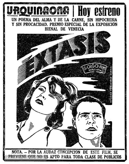 Ekstase - Spanish poster