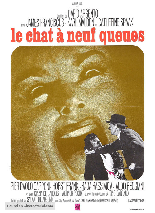 Il gatto a nove code - French Movie Poster