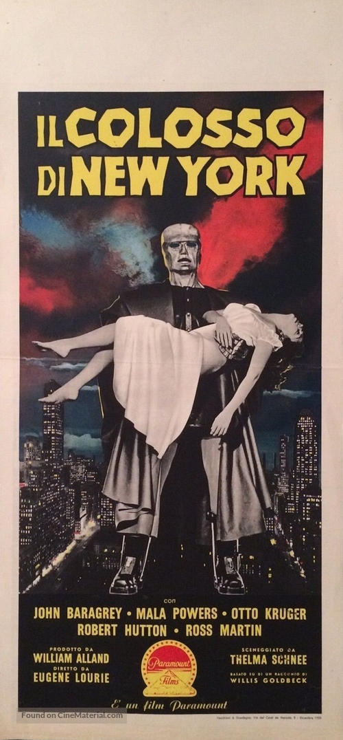 The Colossus of New York - Italian Movie Poster