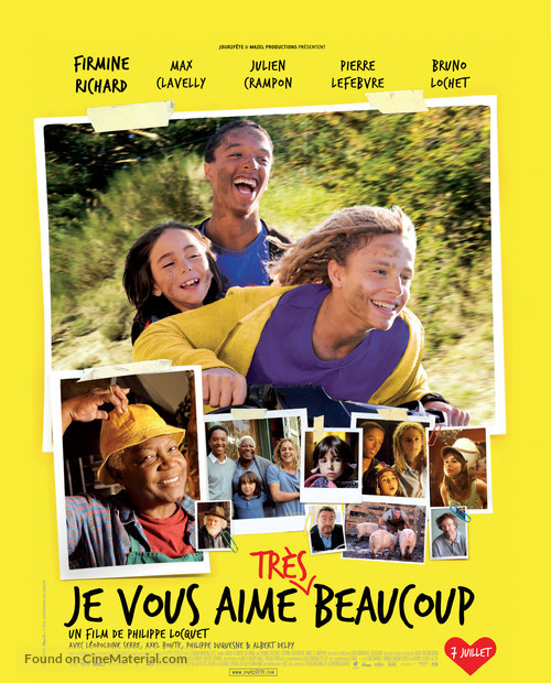 Je vous aime tr&egrave;s beaucoup - French Movie Poster