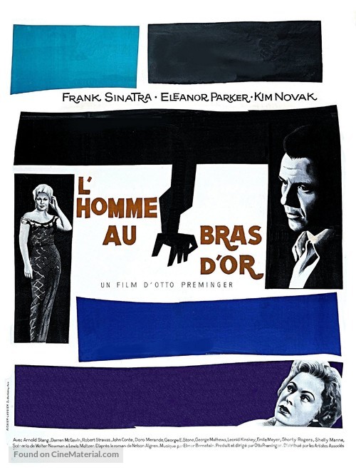 The Man with the Golden Arm - French Movie Poster