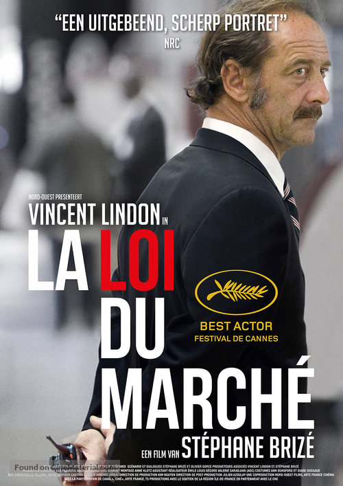 La loi du march&eacute; - Dutch Movie Poster