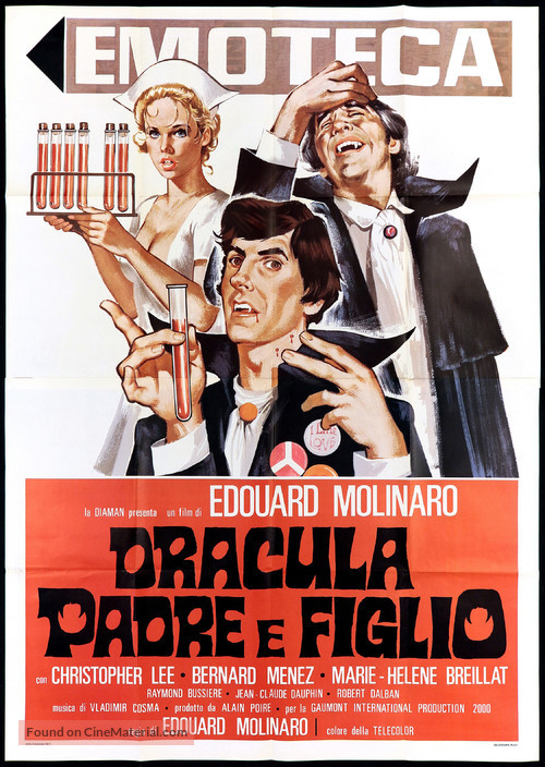 Dracula p&egrave;re et fils - Italian Movie Poster