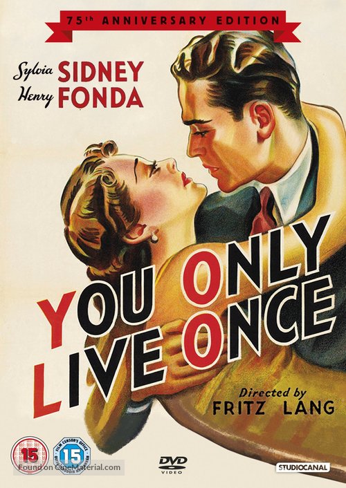 You Only Live Once - British DVD movie cover