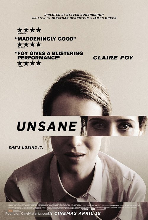 Unsane - Singaporean Movie Poster